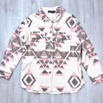 Sanctuary Women's NWT Aztec Print Warm Cozy 100% Cotton Fleece Shirt Jacket S Photo 0
