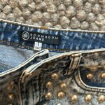 Boom Boom Jeans ‎ Acid Washed Pearl Detailed Denim Shorts Size 1 Photo 3