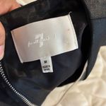 7 For All Mankind Jumpsuit Ruffle Deep V Neck Sleeveless Party Formal Black-M Photo 3