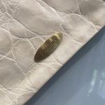 Brahmin  Women’s White Crocodile Print Clutch Wristlet Bag Zipper Photo 1