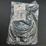 Shasa 3 pairs Large hoop earrings NEW Photo 4