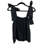 J.Crew Tie-Shoulder Linen Tank Top in Black - Size S Photo 2