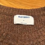 Old Navy cozy chocolate long sleeve crew neck sweater size medium. Photo 1