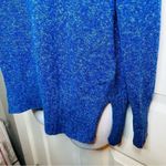Old Navy  Rib Knit Trim Marled Sweater Crew Neck Royal Blue S Photo 5