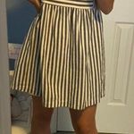 Listicle Cream/white And Blue Stripped Sundress Photo 0