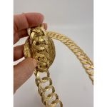VINTAGE WOVEN/TWISTED METAL WIRE BELT GOLD TONE ADJUSTABLE 36" Photo 5
