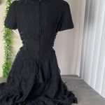Gothic spin doctor black lacy lace up corset dress Size M Photo 2