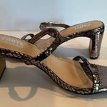FARYL by Farylrobin Analisa Pewter Metallic Heeled Sandal Womens Size 7 Brown Photo 0