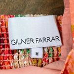 Gilner Farrar Leah Floral Square Neck Square Sleeves Blouse Medium Pink Photo 7
