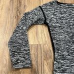 Athleta Retreat Gray/Black Sweater Dress Womens Size Medium Warm Tunic Photo 3