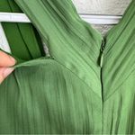 Anthropologie Deep V-Neck Vibrant Green Mini Dress Cocktail Size 4 Photo 13