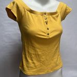 G by Guess  yellow off the shoulder blouse Photo 1