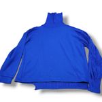 ZARA  Sweater Size Small Women's Knit Sweater Half Fleece Sweater Cowl Neck  Photo 2