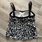 MiracleSuit  black & white built in bra swim top Size 10 Photo 1