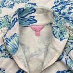 Lilly Pulitzer Skipper Popover Top 1/4 Zip Seashell White Blue Size XXS Photo 10