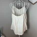 Boden Emmeline Pintuck Top White Linen Size 4 Beach Lightweight Vacation Resort Photo 4