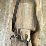 Cargoit Crossbody Travel Bag Cargo Canvas Flap Brown Tan Gray Small Medium Photo 0