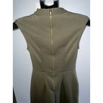Closet‎ London Olive Green High Neck Wrap Skirt Mini Dress Size 4 Photo 4
