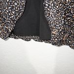 Madewell New  Black 100% Silk Fiesta Paisley Ruffle Dress Size 00 Photo 6