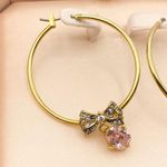 Juicy Couture  E-Bow & Couture Cut Hoop Earrings Photo 2