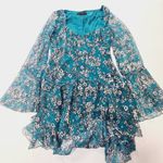 House of Harlow 1960 x REVOLVE Vaida Mini Dress in Teal Floral Multi Small Blue Photo 2