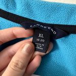 Lands' End blue half zip fleece sweater pullover thermacheck top athleisure Photo 2