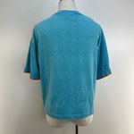 Vintage 90s Gitano Crop Graphic Tee Blue Sports Science Size L Photo 8