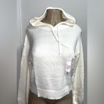 SO Last One! Plush Cozy NWT  Eyelash Plush Yarn Hoodie Sweater Sz L Photo 3