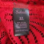 Frederick's of Hollywood  Red Sheer Lace Bodysuit Size XL NWT Red Bodysuit Photo 4