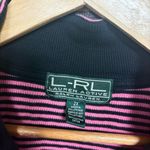 Ralph Lauren Lauren  Active Pink And Black Stripe 1/4 Zip Pullover Size 3X Photo 6