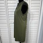 Michael Kors  Olive Green Ruffle Trim Sleeveless Dress Size M Photo 1