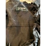 J.Crew Black Sleeveless Ruffle V Neck Button Up Shirt Women's Top Photo 2