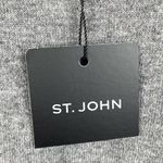 St. John Scoop Neck Wool-Blend Shell Knit Tank Grey Melange Women's Size Small Photo 5