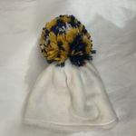 Pom Pom Winter Hat Cap Sportswear Teams University NFL No Size Classic Casual White Photo 1