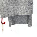 Avoca Monogram Alphabet Sparkle Scarf Ireland Wool Cashmere Heathered Gray Photo 4