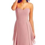 SOCIAL BRIDESMAIDS Strapless Blush Pink Sweetheart Gown Size 8 Photo 0