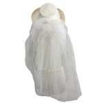 Vintage New Frontier Wedding Dress Dress Size 15 White Lace Made in USA Size M Photo 14