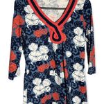 Boden Womens Floral Tunic 3/4 Sleeve Size 4‎ Career Office Wear Photo 0