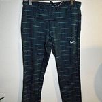 Nike  WOMENS EPIC RUN TIGHT FIT BLACK BLUE RUNNING CAPRI TIGHTS Photo 0