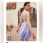 Saturday club ruched bodice textured mini dress blue medium new Photo 2