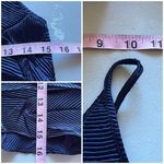 Anthropologie  Floreat XS Navy Crinkle Tank | Spaghetti Strap Boho Party Go Out Photo 5