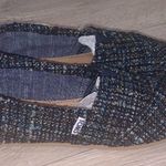 Toms NWT Women’s 7.5 Blue Tweed Classic Slip on Shoes Dark Blue Boucle Photo 2