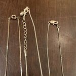 3 dainty necklaces dolphin heart purple circle Silver Photo 1