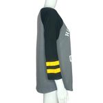 Harry Potter Women’s Hugglepuff Raglan Tee Gray White Quidditch Hogwarts Size M Black Size M Photo 2