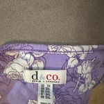 Denim & Co Floral Cold Shoulder Top Purple & White  2X Spring Blouse Short Sleeve Photo 1