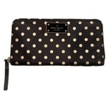 Kate Spade Neda Blake Avenue Polka Dot Continental Zip Black Wallet Photo 0