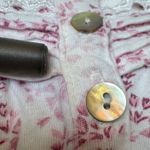 Eileen West Pink Floral Print Cotton Knit Long Sleeve Nightgown Size Small Photo 6