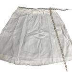 Eileen Fisher  Organic Linen Drawstring A-Line Skirt Size Large Photo 1