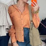 Free People Gisabelle Shirt in Butternut, XS Photo 2