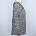 Bobeau Gray Knit Embroidered Owl Graphic Raglan Top Small Photo 5